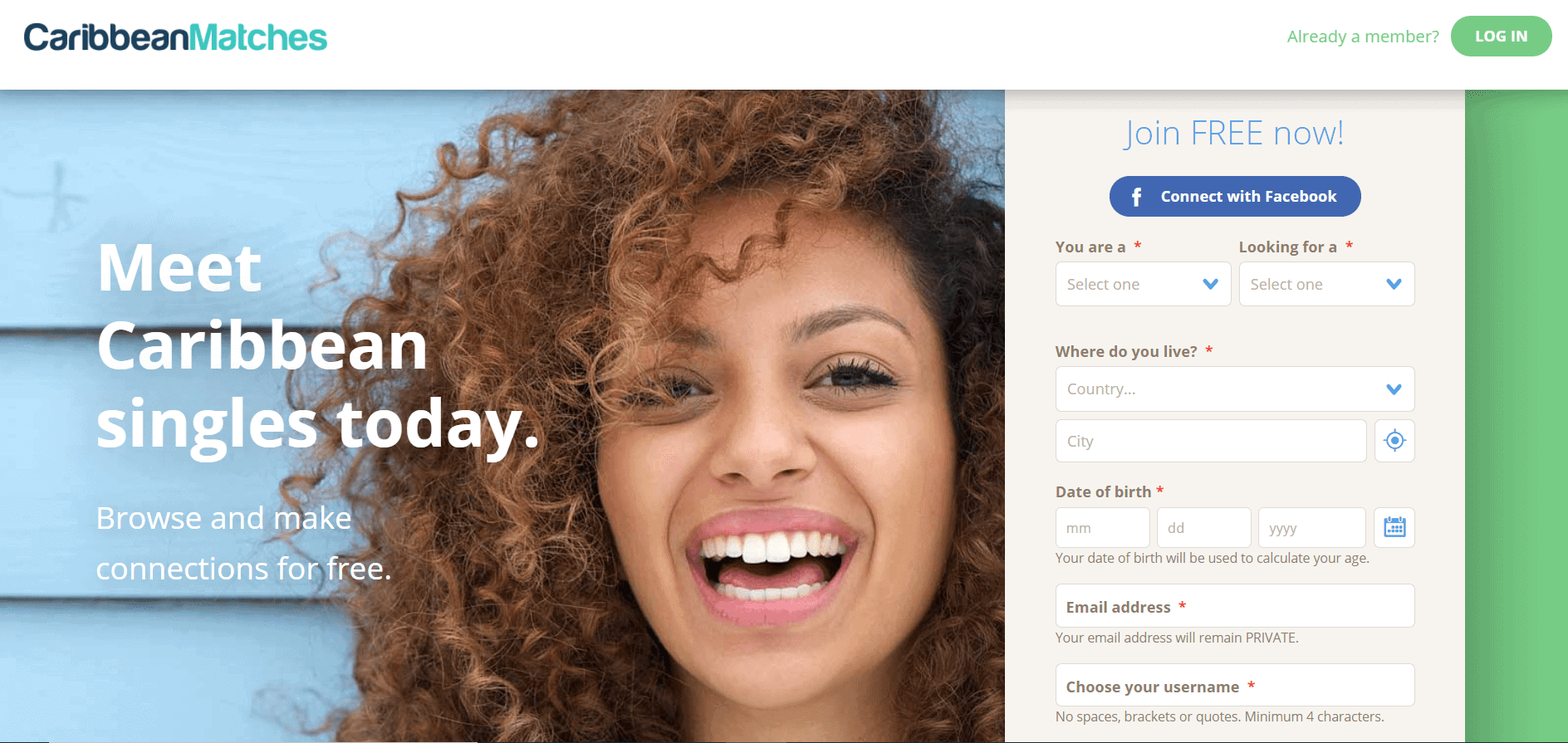 caribbeanmatches site