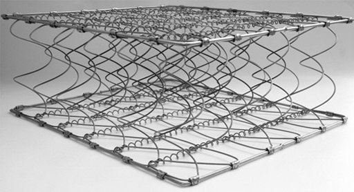 Continous coils in Spring beds mattress