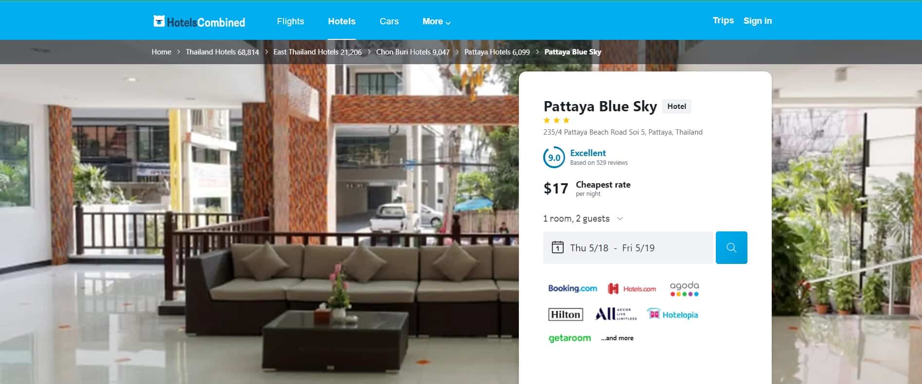 Pattaya Blue Sky- Guest Friendly Hotels at pataya